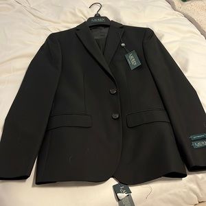 Black, Lauren Ralph Lauren suit, new with tags, size 16 regular, 28 waist